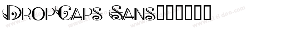 DropCaps Sans字体转换